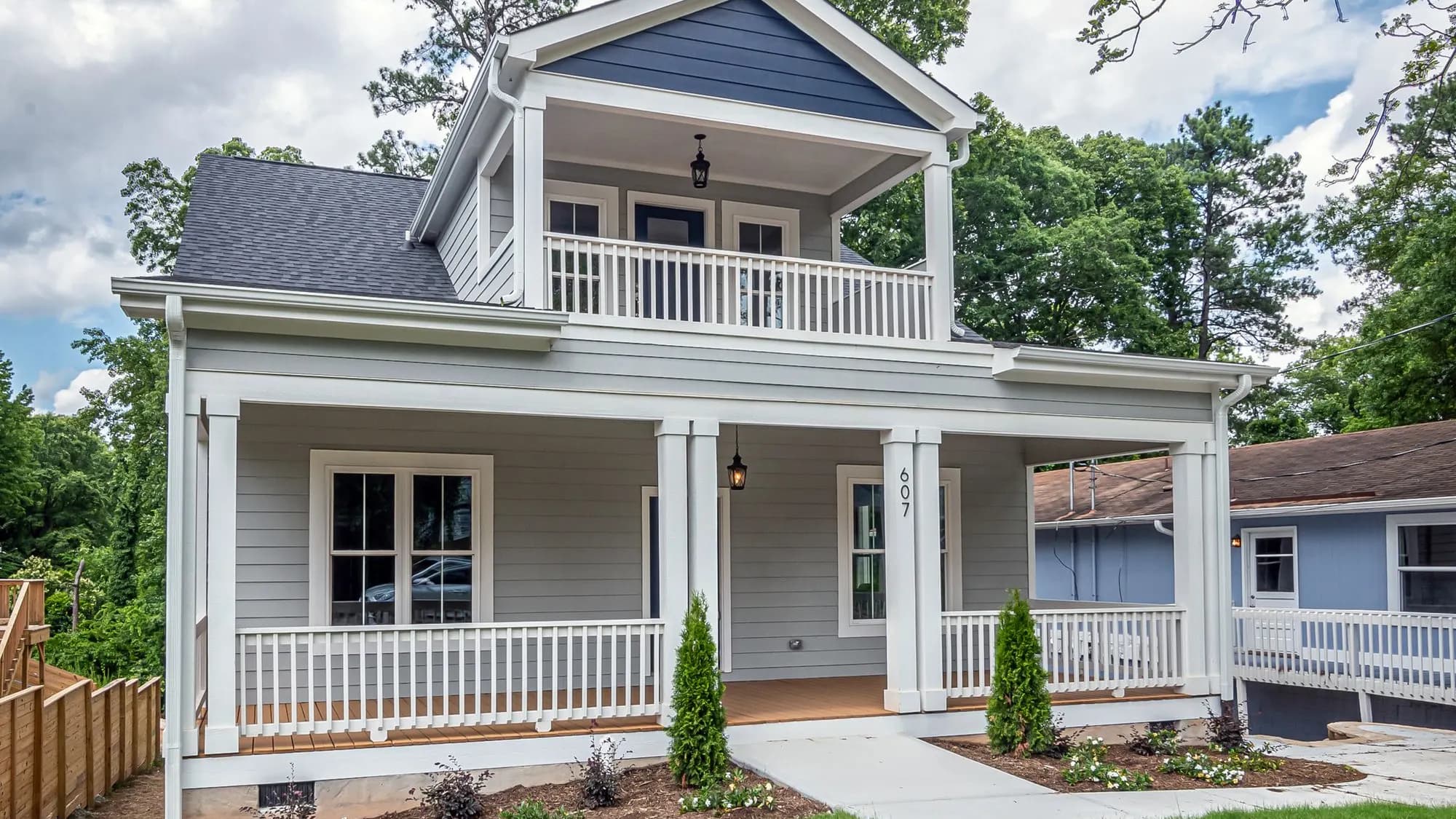 Quiet suburban home exterior on a calm afternoon